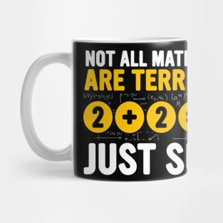 Funny math Pi Day Not All Math puns are terrible. 2+2=4 just sum. Mug